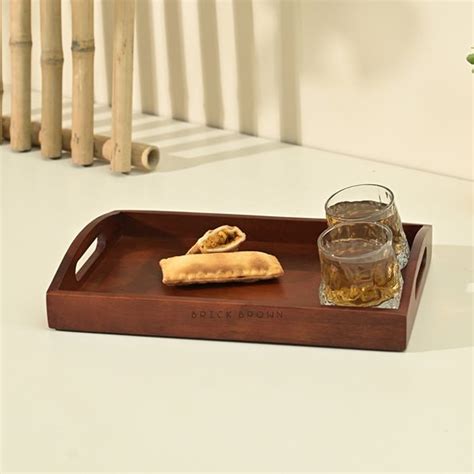Classic Serving Wooden Tray (Small) | Trays & Platters by Brick Brown ...