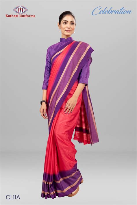 CL11A - Uniform Saree | Kothari Uniforms | Uniforms For Teachers