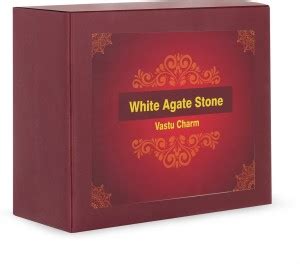 Live Vaastu White Agate Stone For Home Vastu Remedy Decorative ...