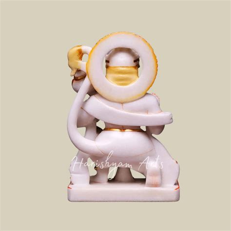 12" Sitting Position Hanuman Moorti Bajrang Bali Idol Murti Statue for