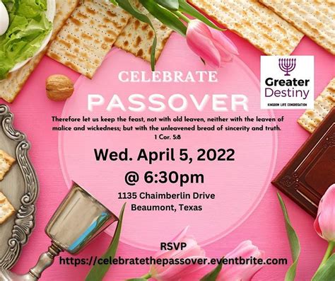 Celebrate The Passover, Love & Compassion, Beaumont, 3 May 2023 | AllEvents
