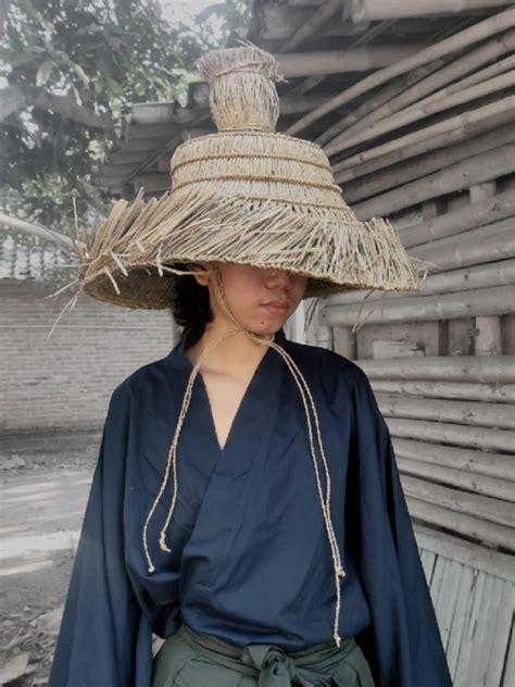 Samurai Roningasa Ronin Hat Traditional Edo Style Bamboo Hat Handmade - Etsy