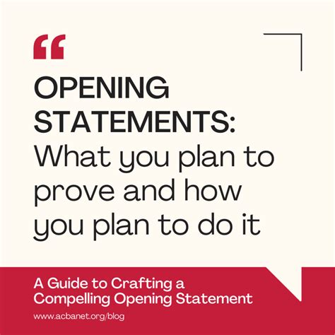 A Guide to Crafting a Compelling Opening Statement » Alameda County Bar ...