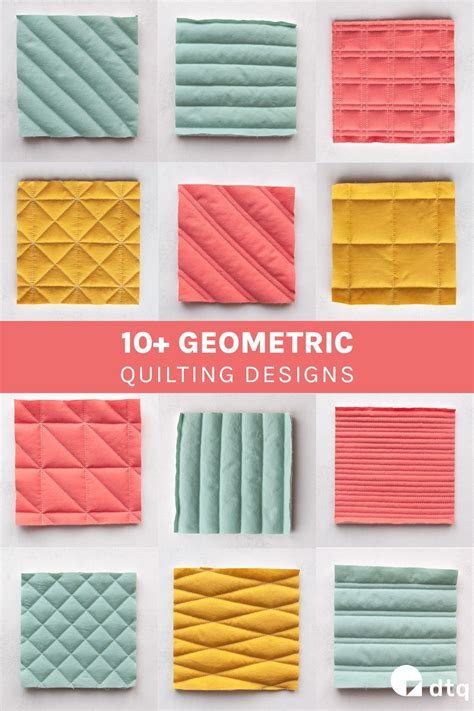 The Ultimate Straight Line Quilting Guide | Simple Tutorial + 11 Geometric Design Ideas | Modern ...
