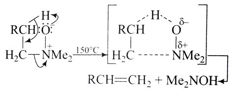 Tertiary amine oxides undergo the elimination of a dialkyihydroxylamine ...