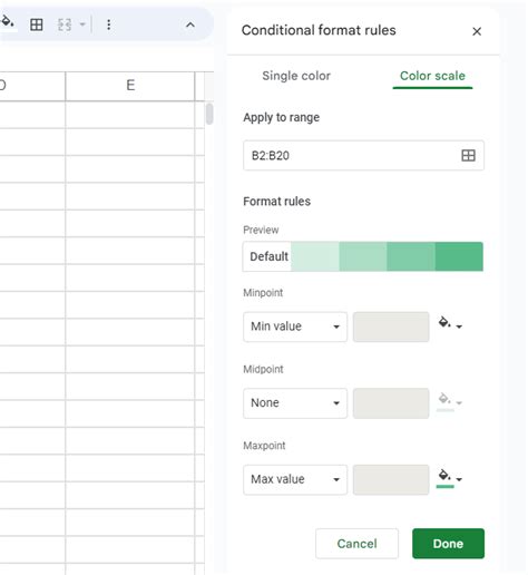 Image result for Google Sheets Conditional Formatting Color