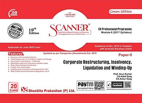 Scanner CS Professional Module - II (2017 Syllabus) Paper - 5 Corporate ...