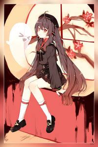 Anime Girls Genshin Impact Hutao Genshin Impact Thighs Socks Hd Matte ...