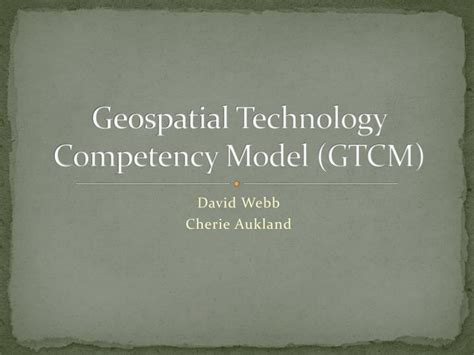 Geospatial Technology Competency Model 的图像结果
