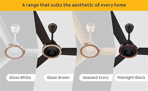 atomberg Erica Artesta 1200mm India's No.1 Designer BLDC Ceiling Fan ...
