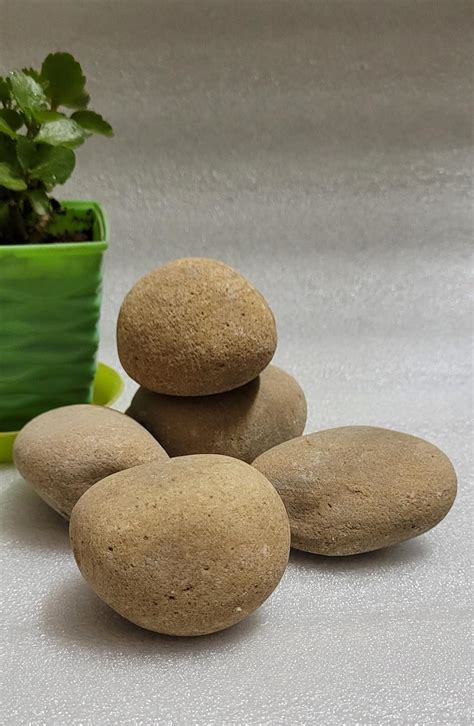 RM Natural Unpolished Stones for Home Decor (1kg, Brown, 3-4inch) Raw ...