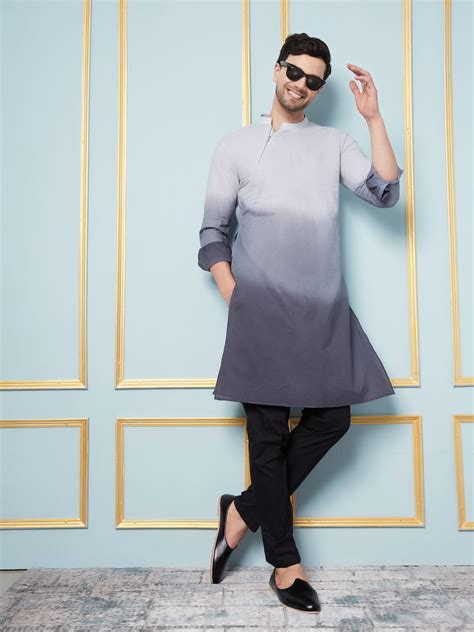 Ombre Dyed Pure Cotton Kurta – See Designs