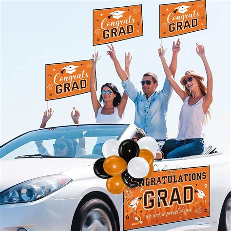 Buy 40 Pieces Graduation Party Decorations 2022 Graduation Parade Car ...