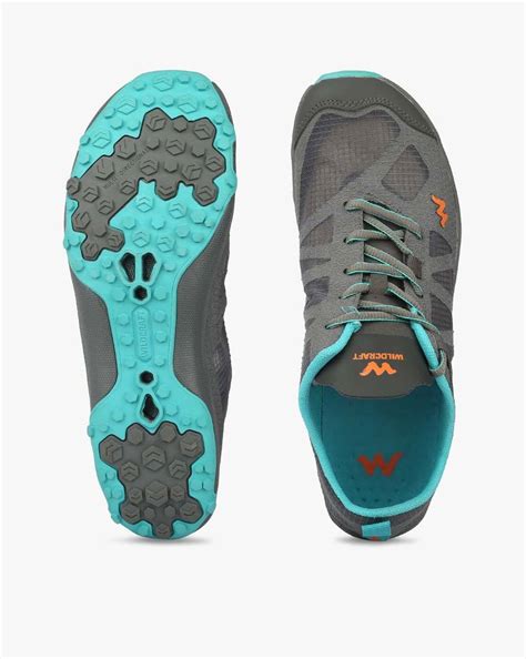 Buy Grey Wildcraft Panelled Lace-Up Casual Shoes | AJIO