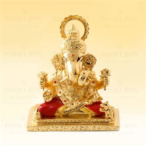 Buy 24 K Gold Foil Shreemant Dagdu Sheth Ganesha Online in India ...