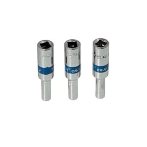 Taparia 1/4" (6.35mm) Drive Extended Length Deep Socket Bit (AL 4, 4.5 ...