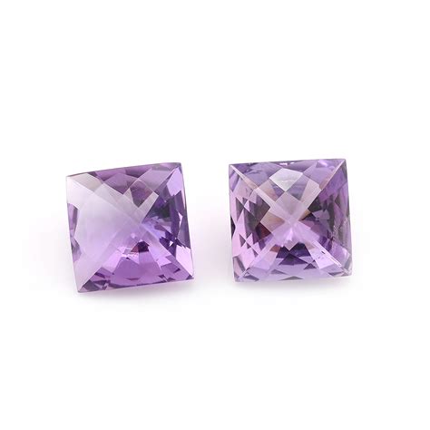 Amethyst Square Checker Cut 14mm