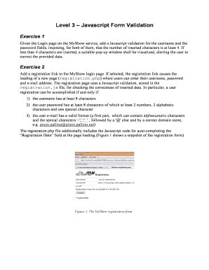 Fillable Online elite polito Level 3 Javascript Form Validation ...