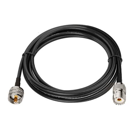 Bingfu UHF PL259 Male to SO239 Female RG58 Antenna Extension Coax ...