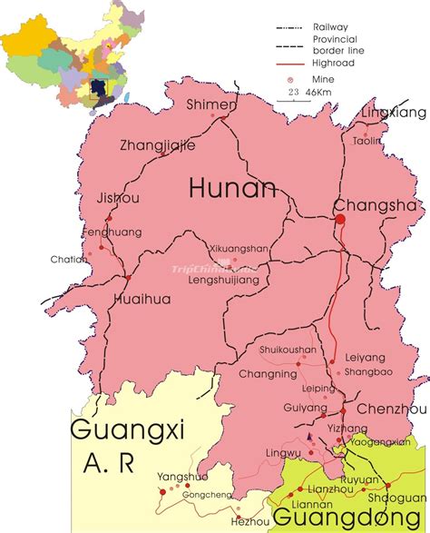 Maps of Hunan
