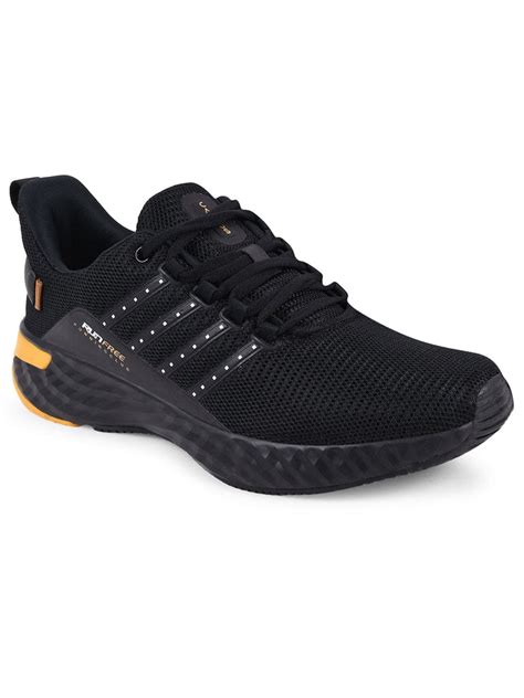 Buy Running Shoes For Men: Oslo-Pro-Blk-Golden | Campus Shoes