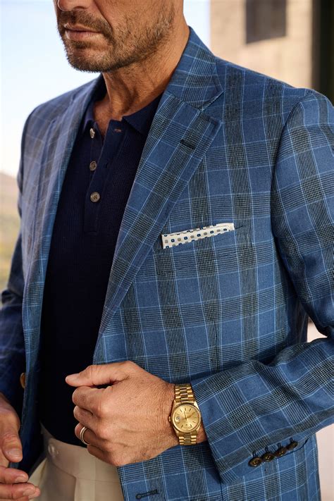 Blue Glen Plaid Linen Sport Coat | Tom James Company