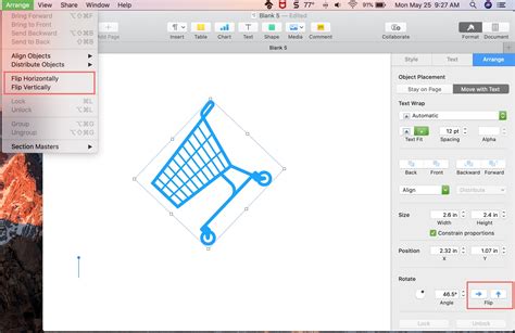 How to resize, rotate, and flip objects in Pages, Numbers, Keynote