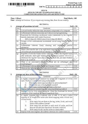 COA Question Bank with solution - Prasad Institute of Technology ...