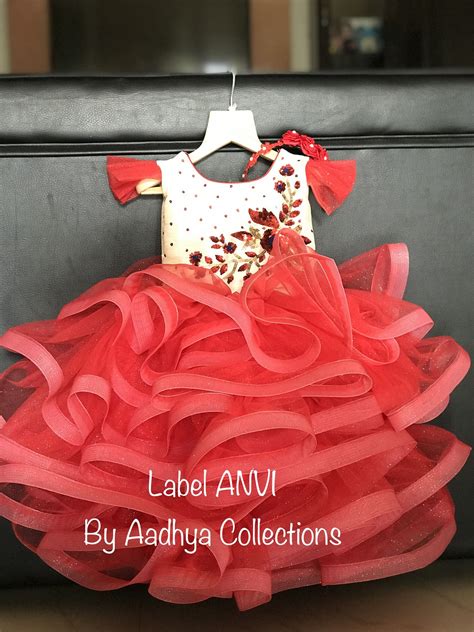 Label Anvi on Instagram: "Customised First Birthday frock for a pretty ...