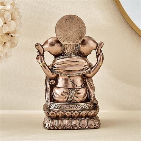 Buy Haven Aura Polyresin Sitting Ganesha Figurine from Home Centre at ...