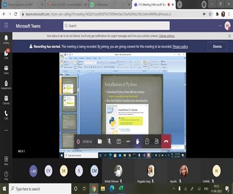 Online Workshop organized by Programming club for MCA students. | Its pg