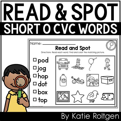Printable Short O Cvc Words Sentence Builder