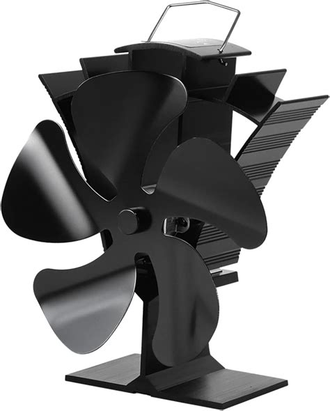 Tomersun Wood Stove Fan Newly Designed 5 Blades Stove Fans Mini Heat ...