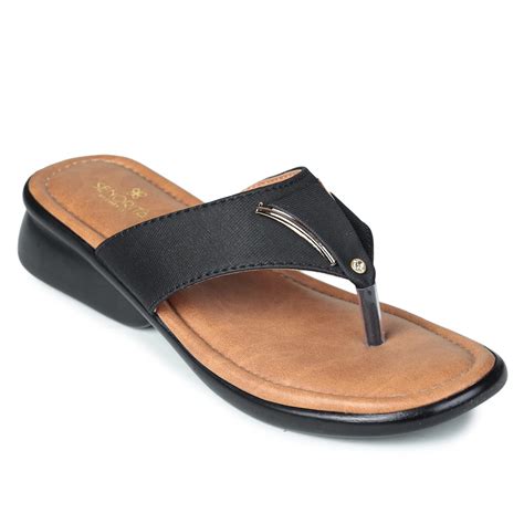 Liberty Women Bella-4 Black Casual Slippers -3 UK(20052001) : Amazon.in ...