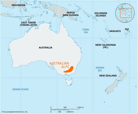 Great Dividing Range Map