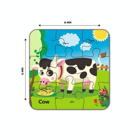 Buy 4 In 1 Farm Animal Wodoen Puzzle - SkilloToys.com