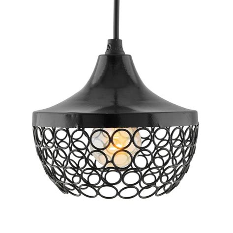 Buy Homesake Glossy Black Hanging Goblet Ceiling Light Online