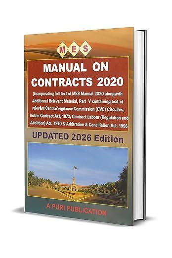 MES Manual on Contracts 2020 (Updated 2026 Edition) | Includes CVC ...