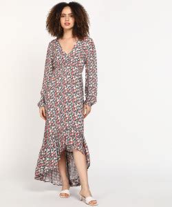 Hailys Women High Low Dark Blue Below Knee Dress - Buy Hailys Women ...