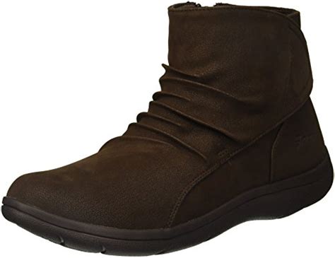 Buy Skechers Women's Lite Step-Tricky Ankle Bootie, Chocolate, 5 M US ...