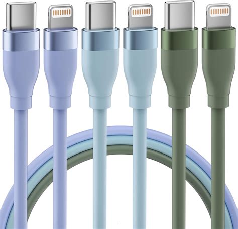 Amazon.com: WQK USB C to Lightning Cable [Apple MFi Certified] iPhone ...