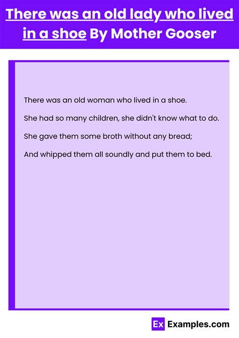 The Little Old Lady That Lived In A Shoe Poem