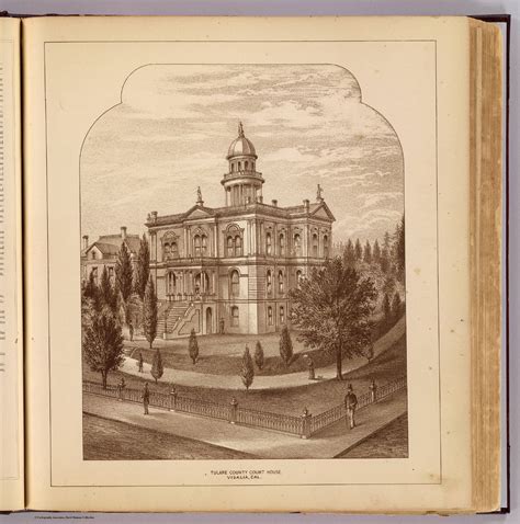 Tulare County Court House, Visalia. (1892) : Thompson, Thos. H. : Free ...