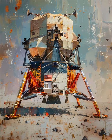 Image result for Apollo Docking Lunar Module Painting
