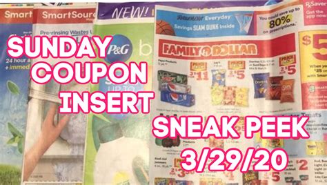 Sunday Coupon Insert Preview | My Publix Coupon Buddy