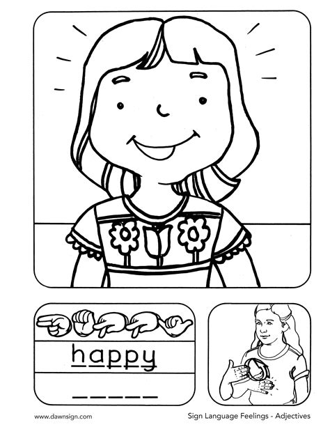 Image result for ASL Sign Language Coloring Pages