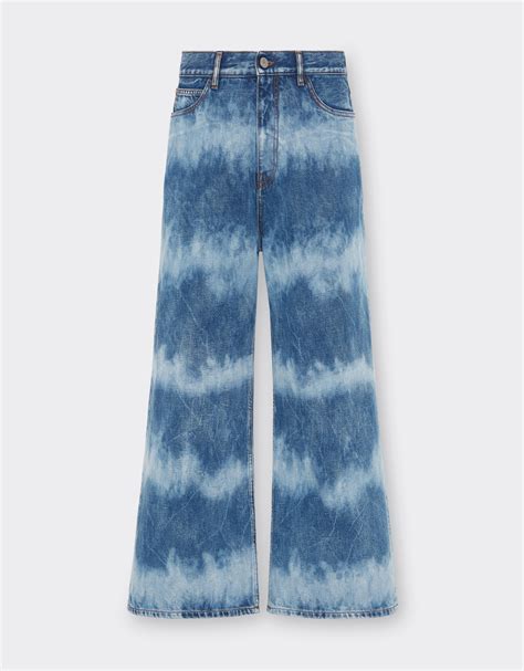 Ferrari X Charles Leclerc Tie-dye Denim Trousers | ModeSens