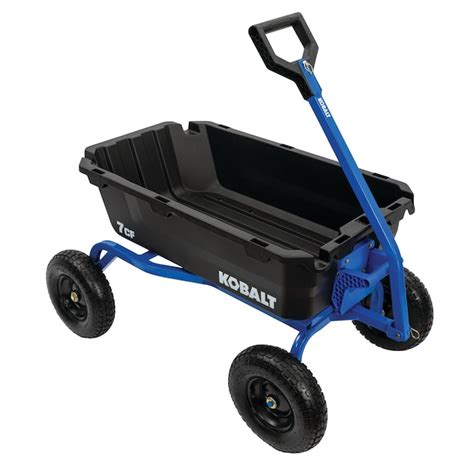 Kobalt 7-cu ft Poly Yard Cart 52303 at Lowes.com