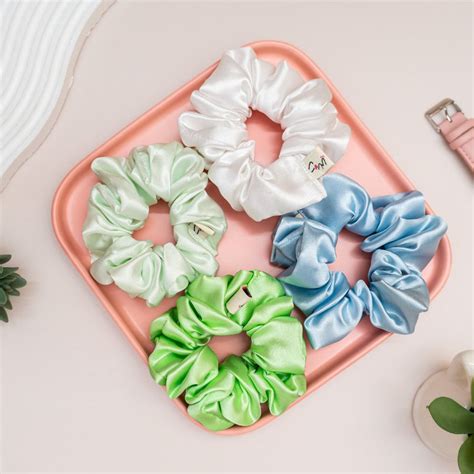 Sereia (Set of 4 Dura-Flex Scrunchies) – Cutesy & Minis