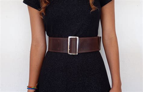 Dark Brown Wide Leather Belt Waist Belt Womens Leather Belt - Etsy UK